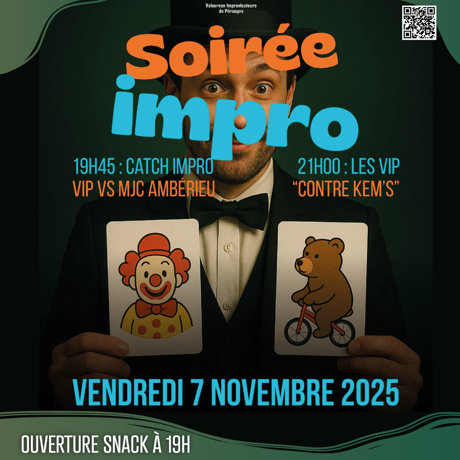 Vendredi 7 Novembre dès 19h45